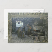 The Forge at Marly-le-Roi, Yvelines, 1875 Postkarte (Vorne/Hinten)