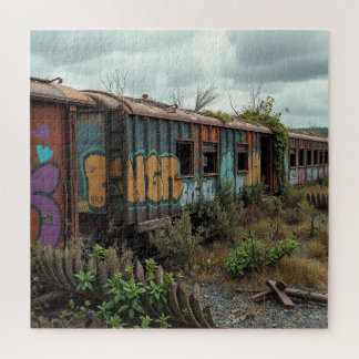 The Forgotten Railway – Abandoned Graffiti Train Puzzle