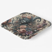 The Formal Fiends – Gothic Floral Design Pappteller (Gewinkelt)