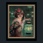 "The Fortune Teller" Art Deco der 1920er Jahre Poster<br><div class="desc">"The Fortune Teller"1922 Art Deco Print by C. Camps</div>