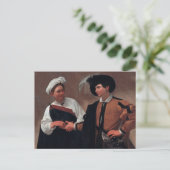 The Fortune Teller von Caravaggio Postcard Postkarte (Stehend Vorderseite)