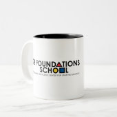 The Foundations School at CCE Mug Zweifarbige Tasse (Vorderseite Links)