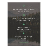 The Four Agreement Poster (Vorderseite)