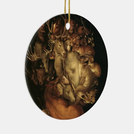 The Four Elements: Earth - Giuseppe Arcimboldo Keramik Ornament (Rechts)