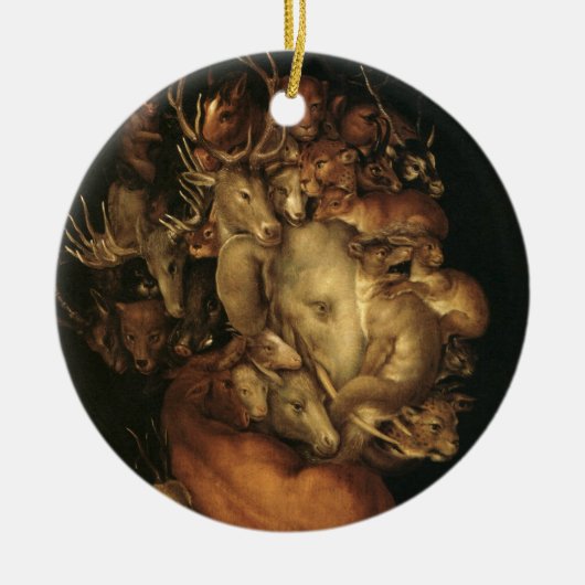 The Four Elements: Earth - Giuseppe Arcimboldo Keramik Ornament (Vorne)