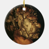 The Four Elements: Earth - Giuseppe Arcimboldo Keramik Ornament (Hinten)