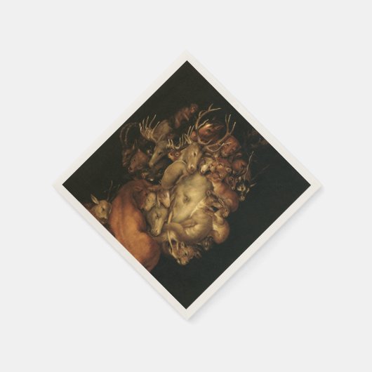 The Four Elements: Earth - Giuseppe Arcimboldo Serviette (Ecke)