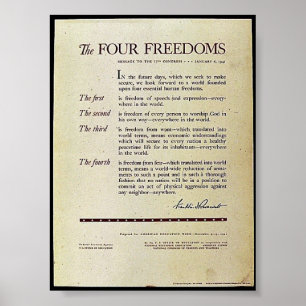 The Four Freedoms Poster