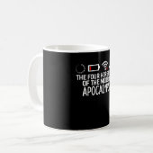 The Four Horsemen of the Modern Apocalypse Funny Kaffeetasse (Vorderseite Links)