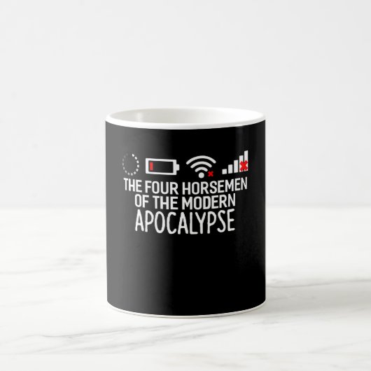 The Four Horsemen of the Modern Apocalypse Funny Kaffeetasse (Mittel)