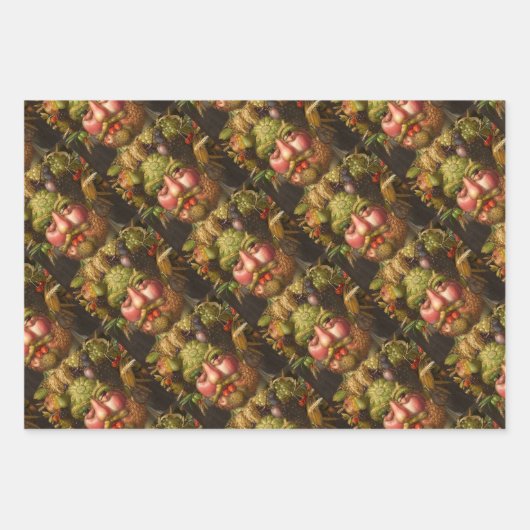 The Four Seasons: Vertumnus - Giuseppe Arcimboldo Geschenkpapier Set (Vorderseite 2)