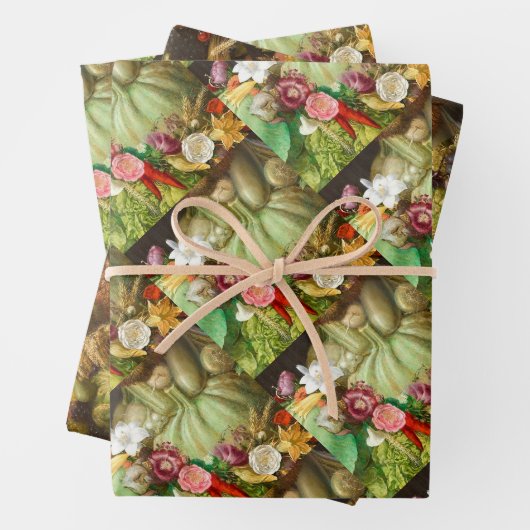 The Four Seasons: Vertumnus - Giuseppe Arcimboldo Geschenkpapier Set (Beispiel)