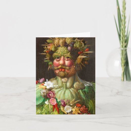 The Four Seasons: Vertumnus - Giuseppe Arcimboldo Karte (Vorderseite)