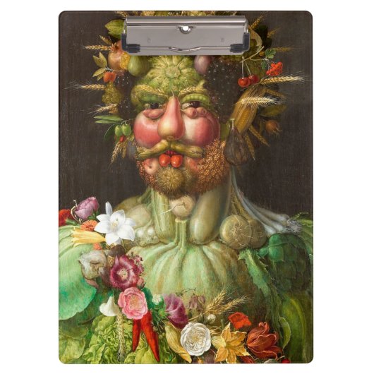 The Four Seasons: Vertumnus - Giuseppe Arcimboldo Klemmbrett (Vorderseite)