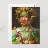 The Four Seasons: Vertumnus - Giuseppe Arcimboldo Postkarte (Vorne/Hinten)