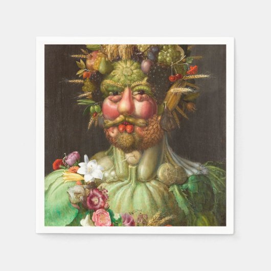 The Four Seasons: Vertumnus - Giuseppe Arcimboldo Serviette (Vorderseite)