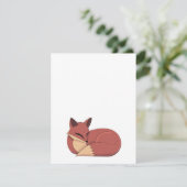 The Fox RSVP Karte (Stehend Vorderseite)