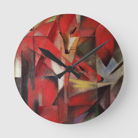 The Fox Runde Wanduhr (Vorderseite)