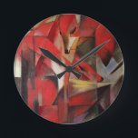 The Fox Runde Wanduhr<br><div class="desc">The Fox,  1913 | by Franz Marc | Art Location: Kunstmuseum,  Dusseldorf,  Germany | German Artist | Image Collection Number: BAL41124</div>