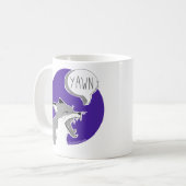 The Fox *Yawn* -Mug purple- Kaffeetasse (Vorderseite Links)