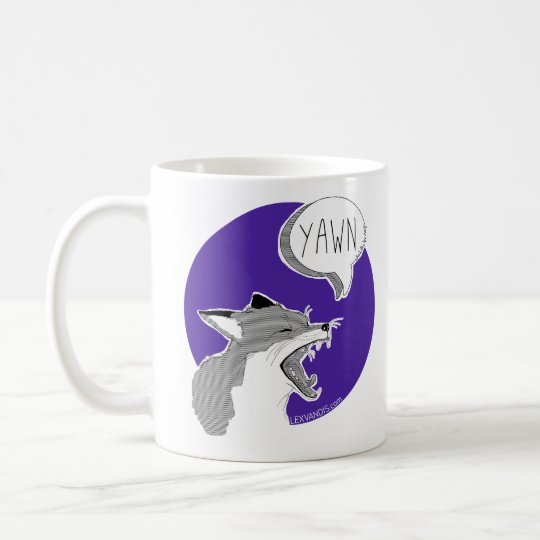 The Fox *Yawn* -Mug purple- Kaffeetasse