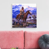 "The Free Trappers" von Charles M Russell Leinwanddruck (Insitu (Wohnzimmer))