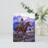 "The Free Trappers" von Charles M Russell Postkarte (Stehend Vorderseite)