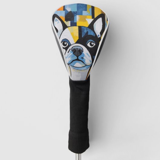 The French Bulldog Dog Portrait 003 - Sable Gabrie Golf Headcover (Vorderseite)