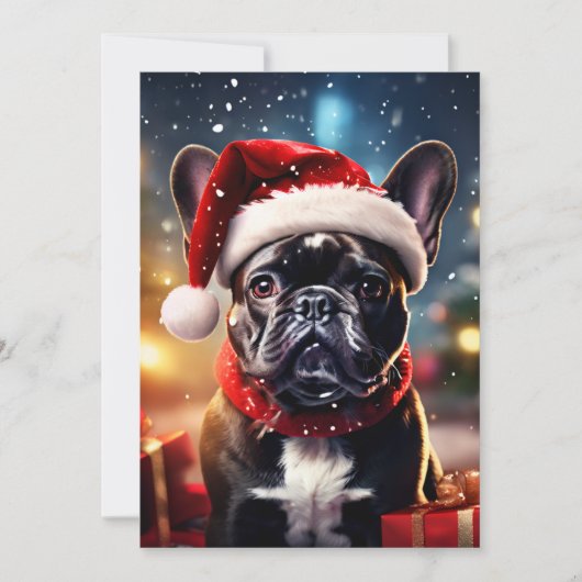 The French Bulldog Instant Download Weihnachten (Vorderseite)