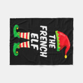 The French Elf Family Matching Funny Christmas Cos Fleecedecke (Vorderseite (Horizontal))