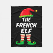 The French Elf Family Matching Funny Christmas Cos Fleecedecke (Vorderseite)