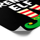 The French Elf Family Matching Funny Christmas Cos Poster (Ecke)