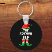 The French Elf Family Matching Funny Christmas Cos Schlüsselanhänger (Vorderseite)