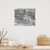 The French Fleet Plundering Poster (Küche)