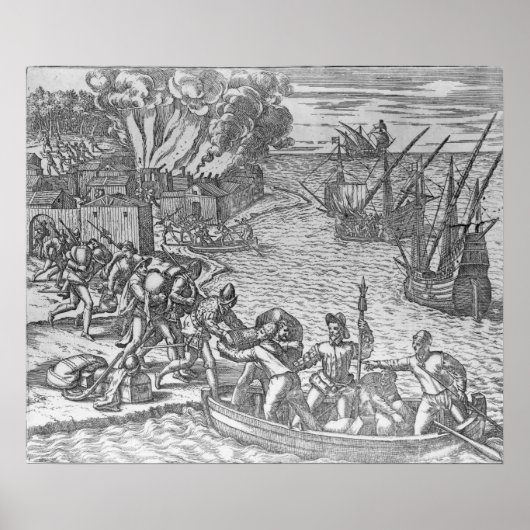 The French Fleet Plundering Poster (Vorne)