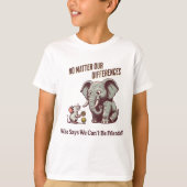 The Friendly Elephant and Mouse T-Shirt (Vorderseite)