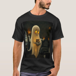 The Friendly Ghost and His Cat T-Shirt