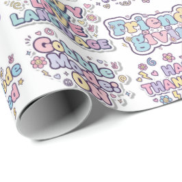 The Friendsgiving Feast Wrapping Paper Geschenkpapier