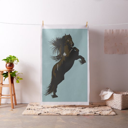 The Friesian Horse - Fabric Stoff (Beispiel)