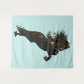 The Friesian Horse - Tapestry Wandteppich (Vorderseite (Horizontal))