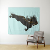 The Friesian Horse - Tapestry Wandteppich (Beispiel (Horizontal))