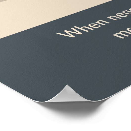 The Frilled Executive Funny Lizard Art Poster (Ecke)