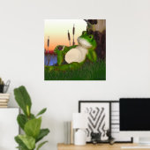 The Frog and the Snail Print Poster (Heimbüro)