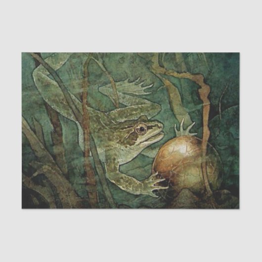 "The Frog Prince and the Golden Ball" von Edmund D Seidenpapier (Vorderseite)