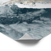 The frozen continent of Antarctica Poster (Ecke)