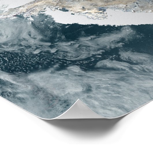 The frozen continent of Antarctica Poster (Ecke)