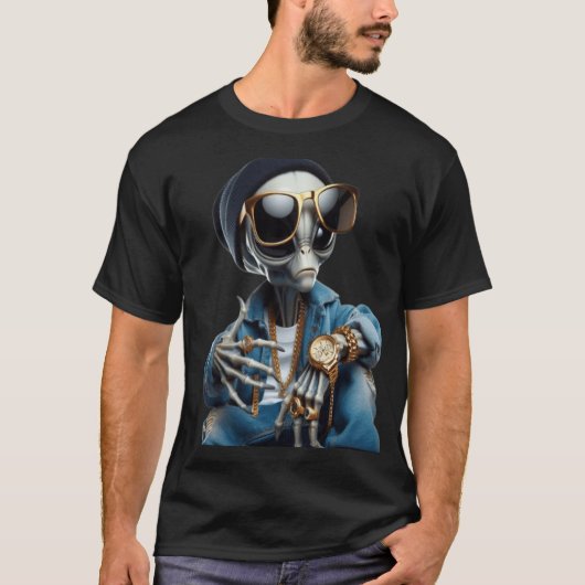 The funky Alien T-Shirt (Vorderseite)