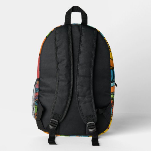 The funky backpack bedruckter rucksack (Rückseite)