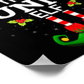 The Funny Elf Christmas Family Matching Pajama  Poster (Ecke)