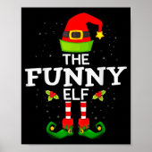 The Funny Elf Christmas Family Matching Pajama  Poster (Vorne)